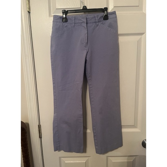 Lilly Pulitzer Capri Pants Womens Size 2 Blue Cropped Preppy Casual - Picture 2 of 6